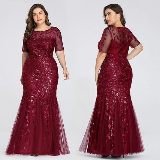 Robe de soirée perlée Sequin