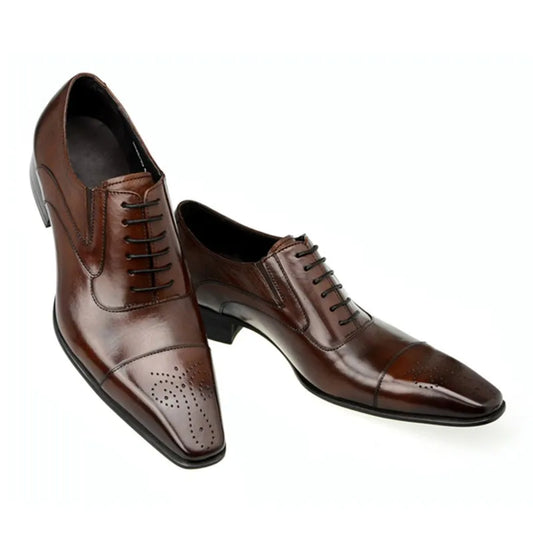 Chaussures mode en cuir de luxe d'hommes