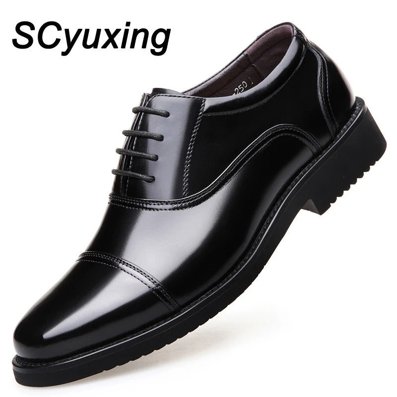 Chaussures en cuir fendu pour homme, semelle en caoutchouc, taille supplémentaire 36 37 38 39 40 41 42 43 44 45 48