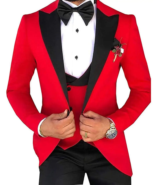 Tuxedos de mariage hommes  (veste + pantalon + gilet) costumes 3 pièces pour hommes