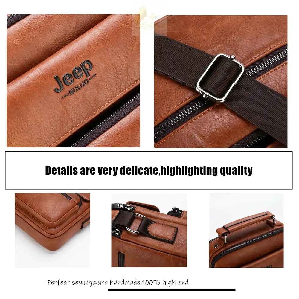JEEP BULUO, large brand bag with leather shoulder strap LADYLYS