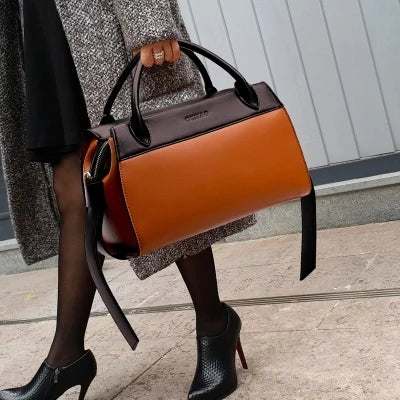 Sac en cuir de marque pour femmes, sacs trapèze, grande capacité de luxe