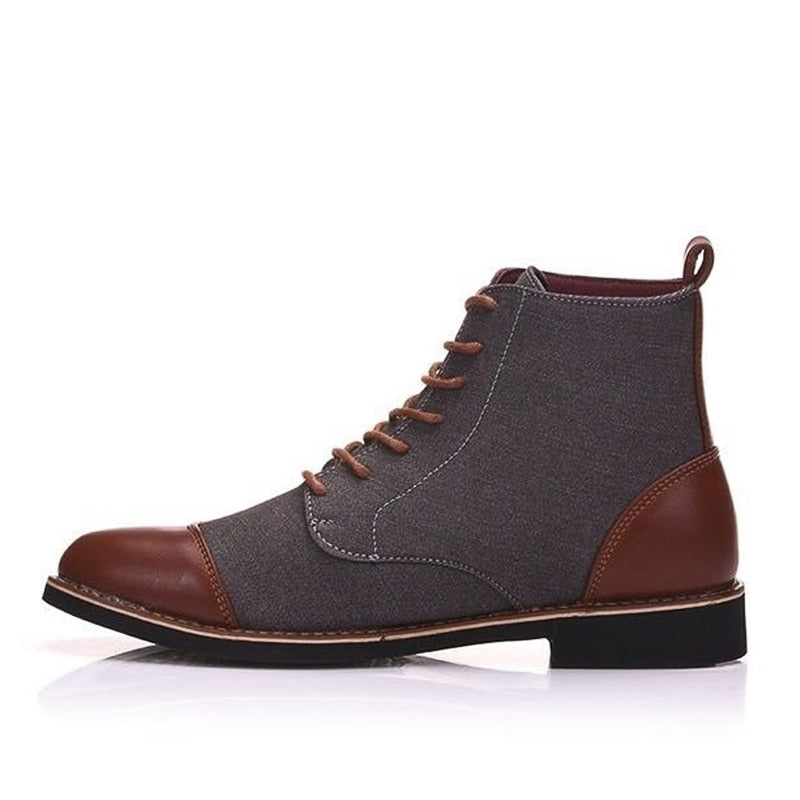 YWEEN chaussures bottines Oxfords en cuir à lacets taille 39-48