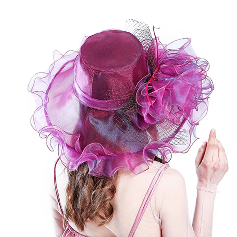 FS – chapeaux Kentucky en Organza pour femmes, mode printemps-été, dames élégantes