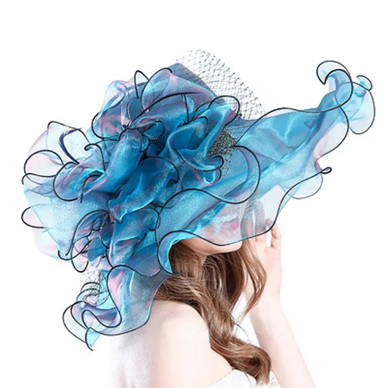 FS – chapeaux Kentucky en Organza pour femmes, mode printemps-été, dames élégantes