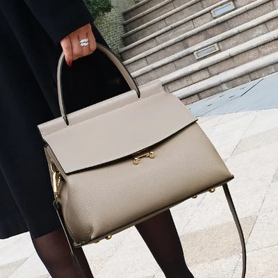 Sac à bandoulière en cuir pour femme, tendance, vintage de luxe pour femme