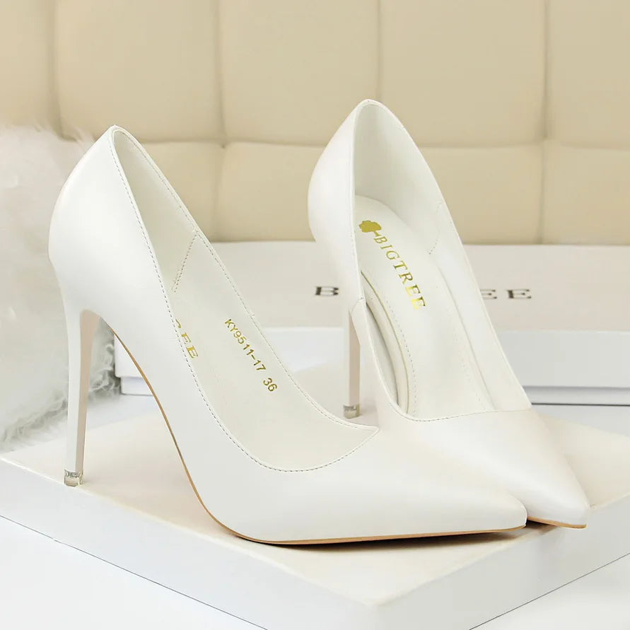 BIBI 7,5 cm 10,5 cm talons hauts dame mariage mariée escarpins chaussures de luxe