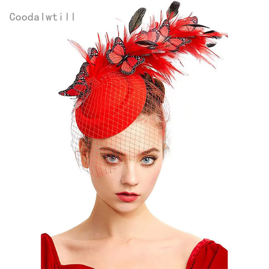 Fascinator chapeaux accessoires de femmes élégant papillon