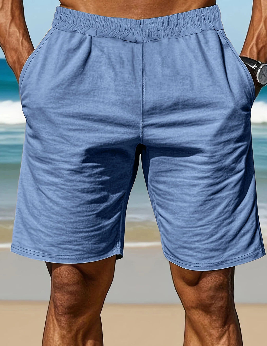 Men's Cotton100 Shirt & Shorts Set Short Two-Piece Outfit LADYLYS