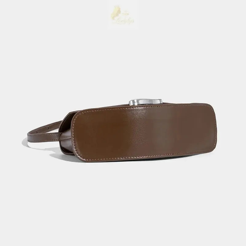 Luxury Designer Handbag In PU Leather Lock Simple LADYLYS
