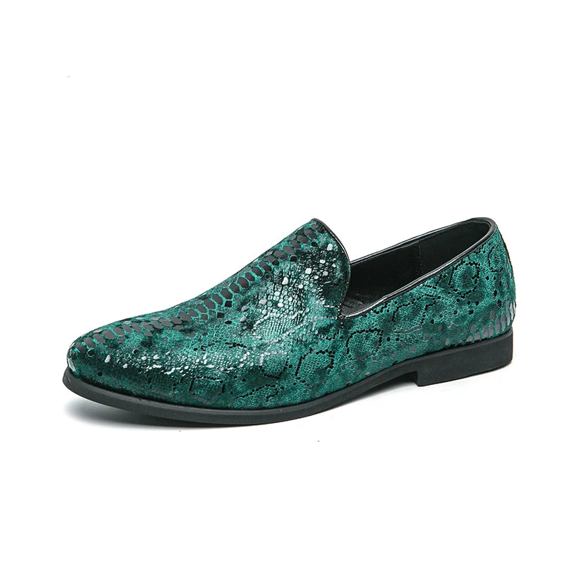 Serpentine Leather Casual Social Shoes LADYLYS