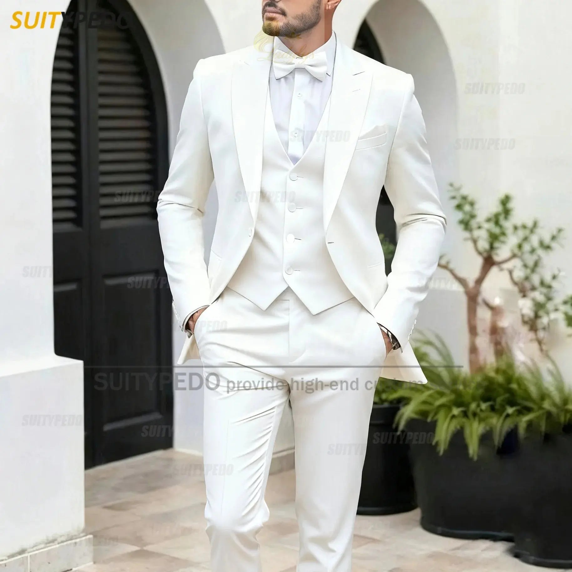 Elegant Wedding Party Grooms Formal Outfits 3 Pieces LADYLYS