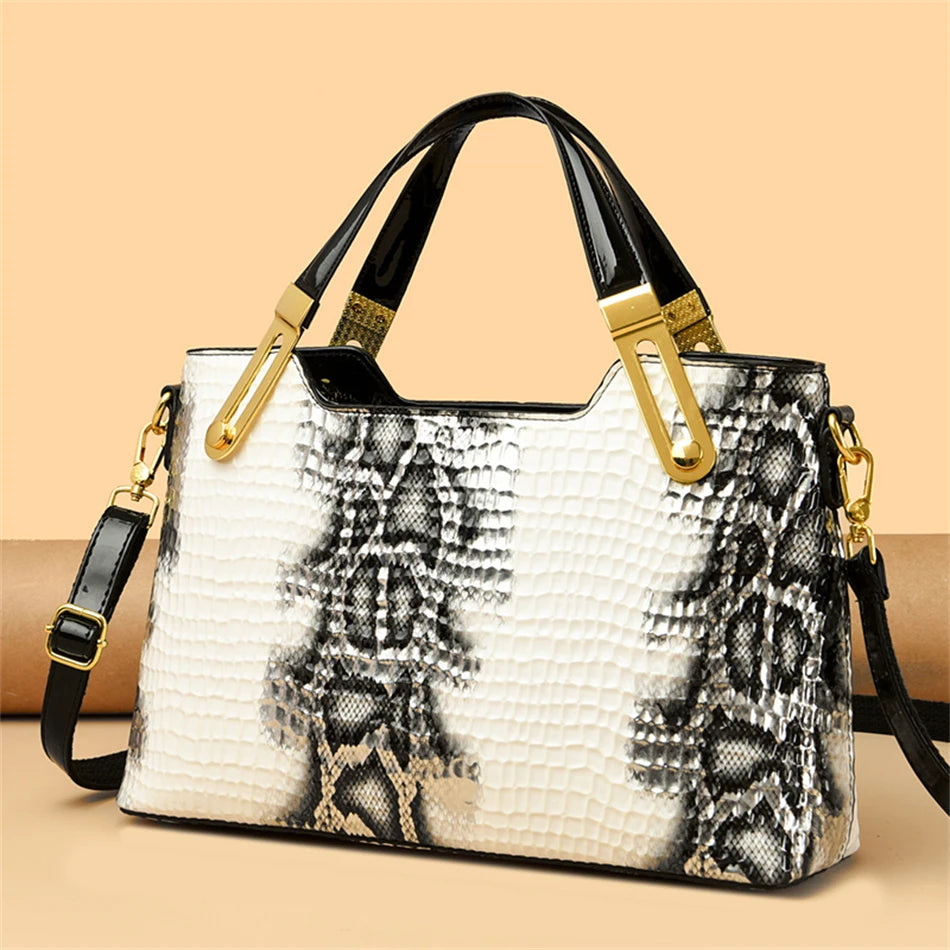 Mode tendance Noble femmes sac à main motif Python luxe dames