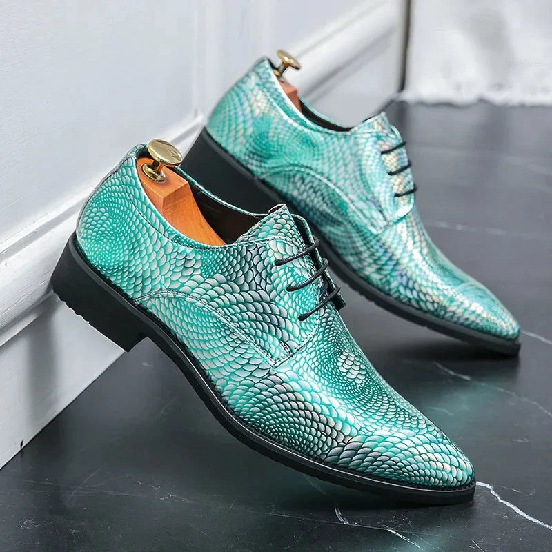 Casual Men's Leather Shoes Plus Size New Model Pointed Trendy Style LADYLYS