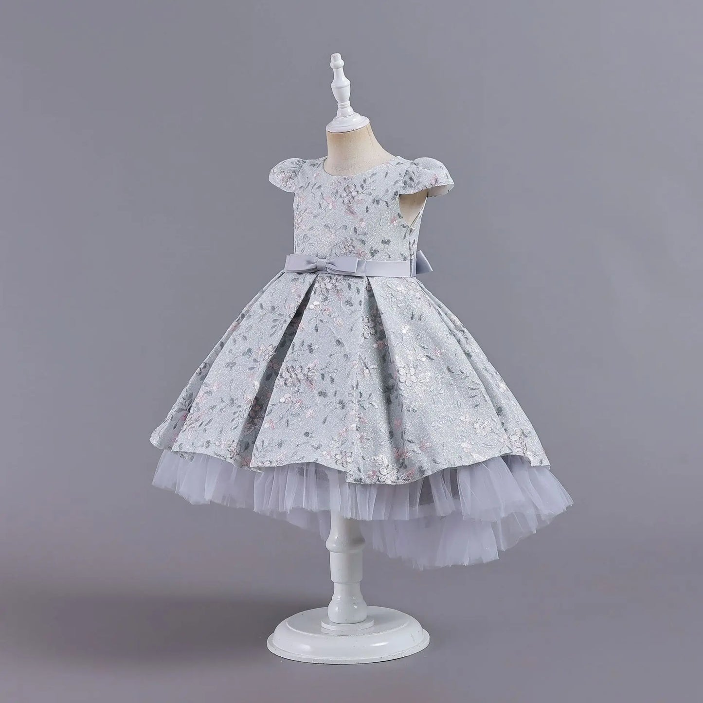 Robe de princesse brodée brillante pour enfants