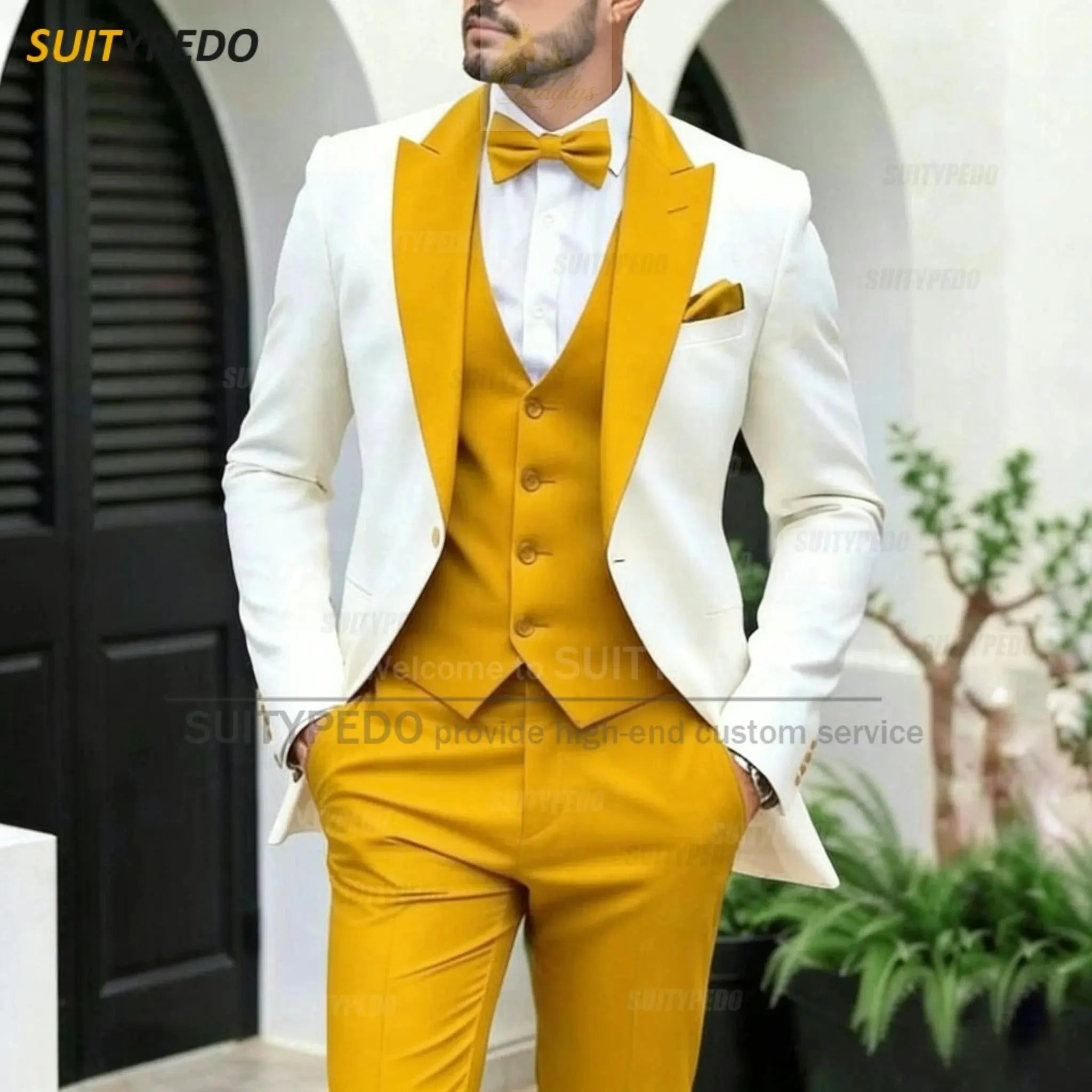 Elegant Wedding Party Grooms Formal Outfits 3 Pieces LADYLYS
