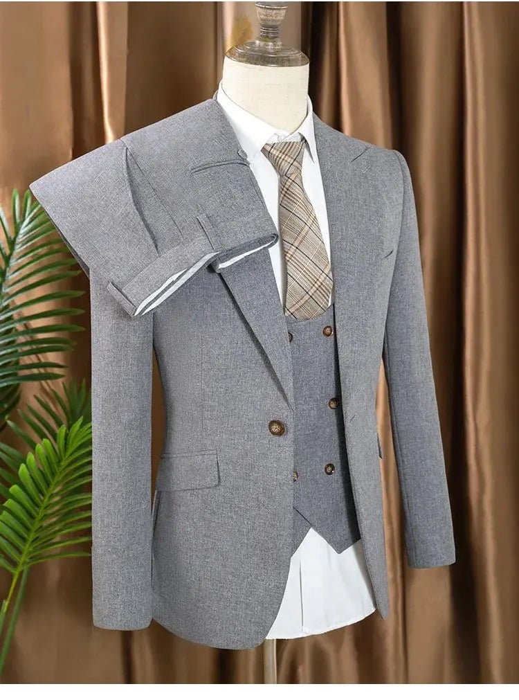 Turkish style high quality men suits 3 piece set elegant LADYLYS