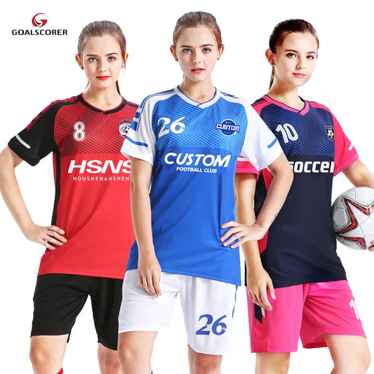 Maillot de Football personnalisé pour filles, uniforme de Football de haute qualité pour femmes