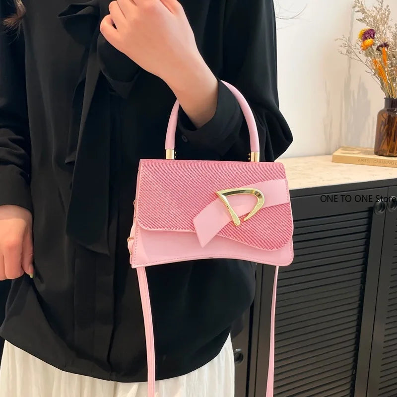 Hand-held Spliced Contrasting Crossbody Bag LADYLYS