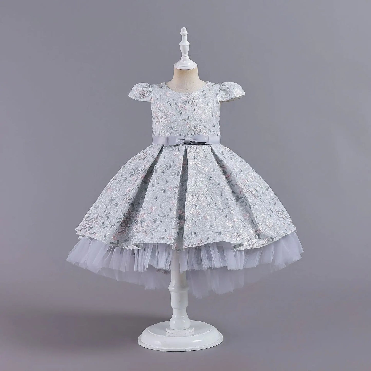 Robe de princesse brodée brillante pour enfants