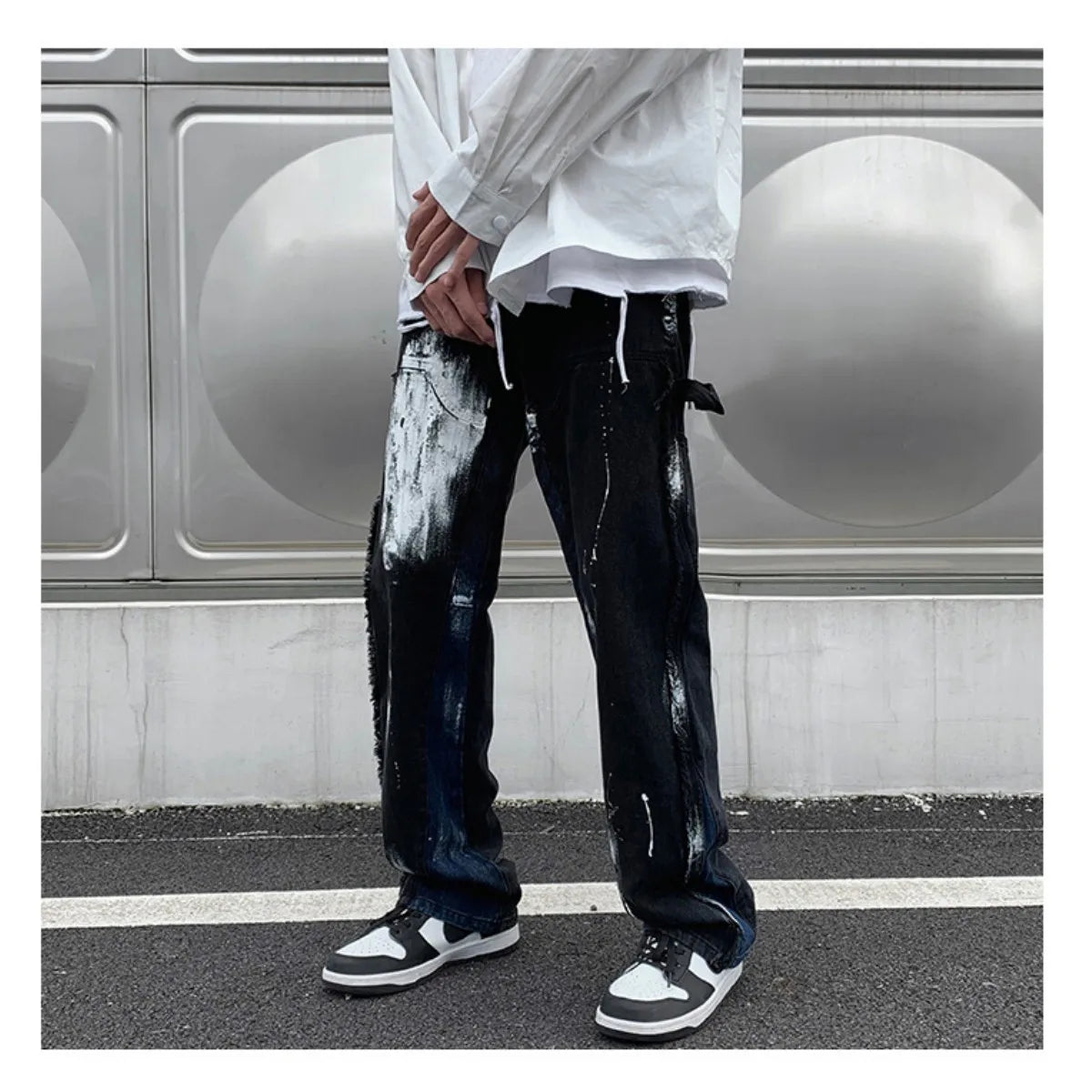 Jean Hip Hop pantalons décontractés Streetwear Baggy unisexe Goth Trendyol
