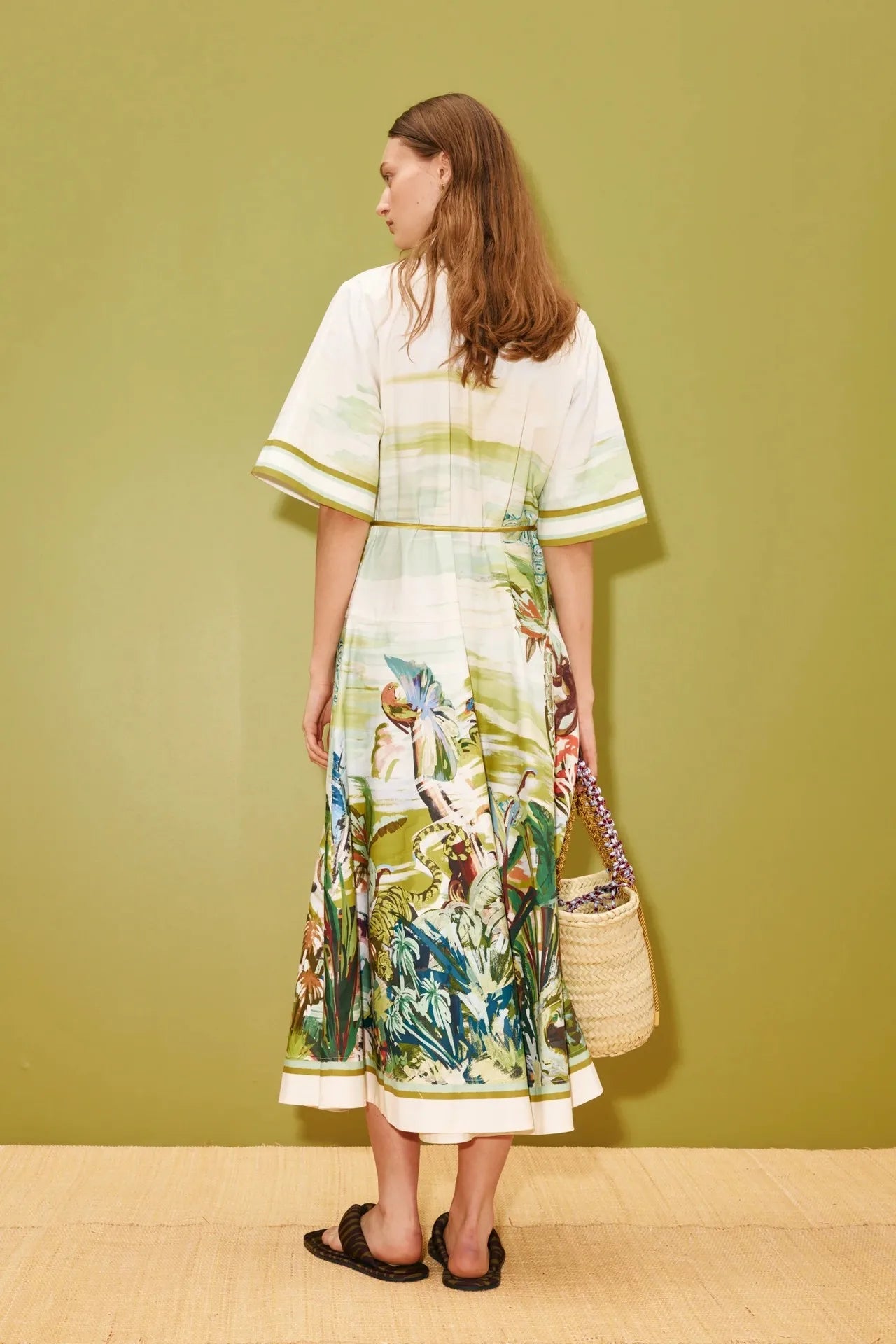 New Casual Fashion Linen Shirt Collar Cardigan Long Dress LADYLYS