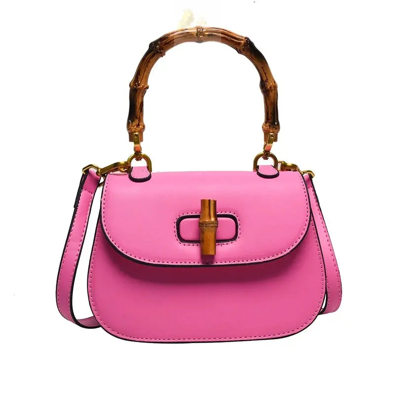 Top Brand Bamboo High Quality Handbag Designer Crossbody Bag Cute Satchel LADYLYS