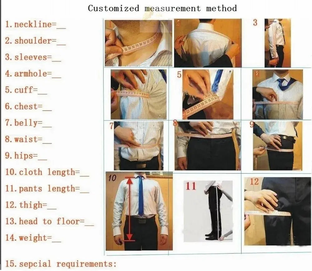 Men Suit Formal Groom Business Male Tuxedos 3 Piece Set Blazer Vest Pants LADYLYS