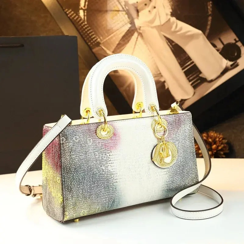Elegant Snake Skin Pattern Crossbody Bag Women's Fashion Shoulder Luxury LADYLYS