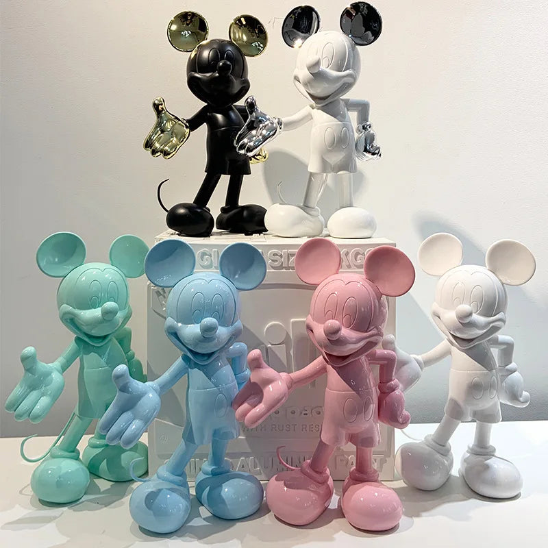 Figurines de dessin animé Disney Mickey Mouse, 30cm, modèle de poupée en résine