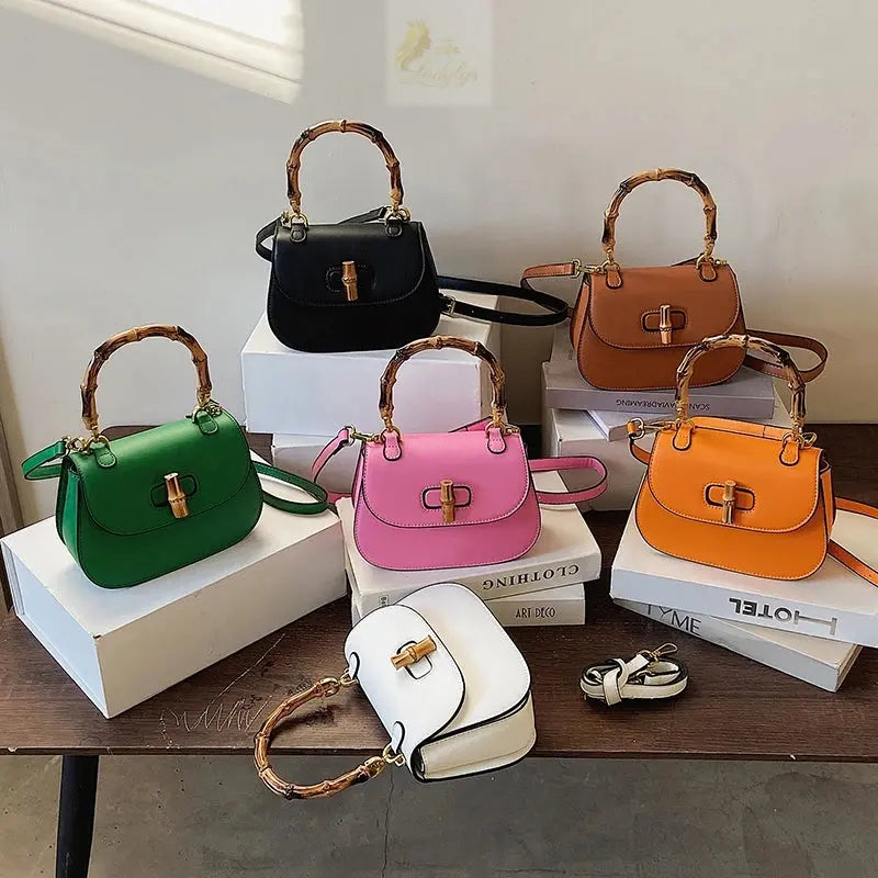 Top Brand Bamboo High Quality Handbag Designer Crossbody Bag Cute Satchel LADYLYS