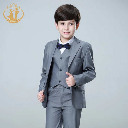 Nimble – Costume formel pour garçon, pour mariage, Costume d'hôte de fête pour enfants 3 pièces