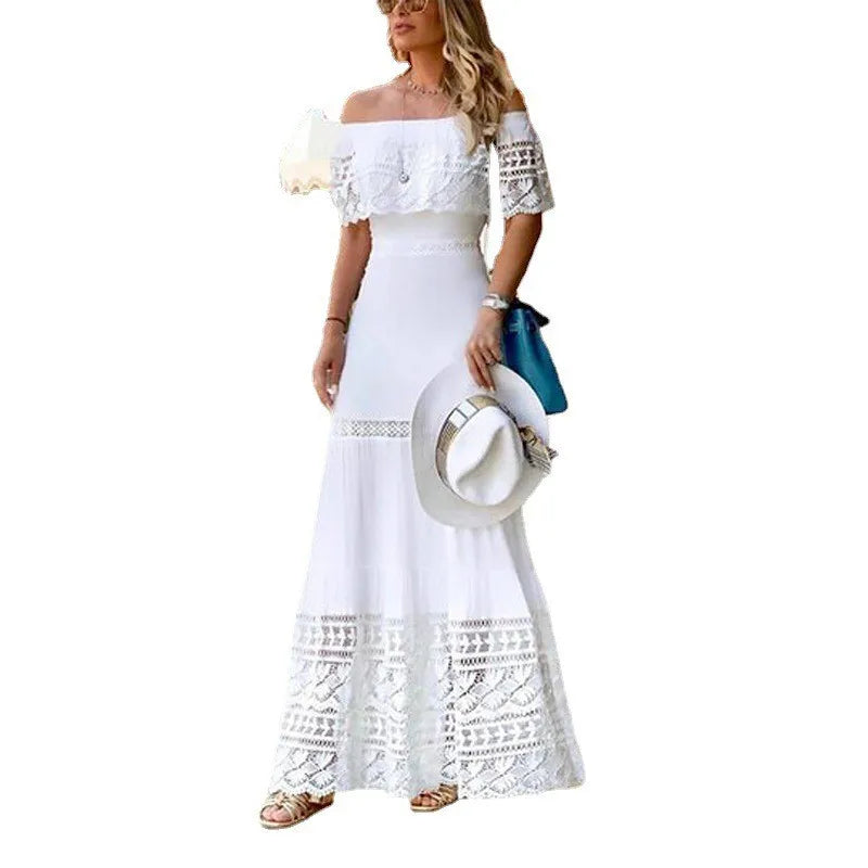 Fashionable Lace Dress Amazon Style Independent Necklace Dress LADYLYS