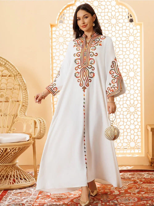 Abaya Dress Embroidery Vestidos Largos Islam LADYLYS