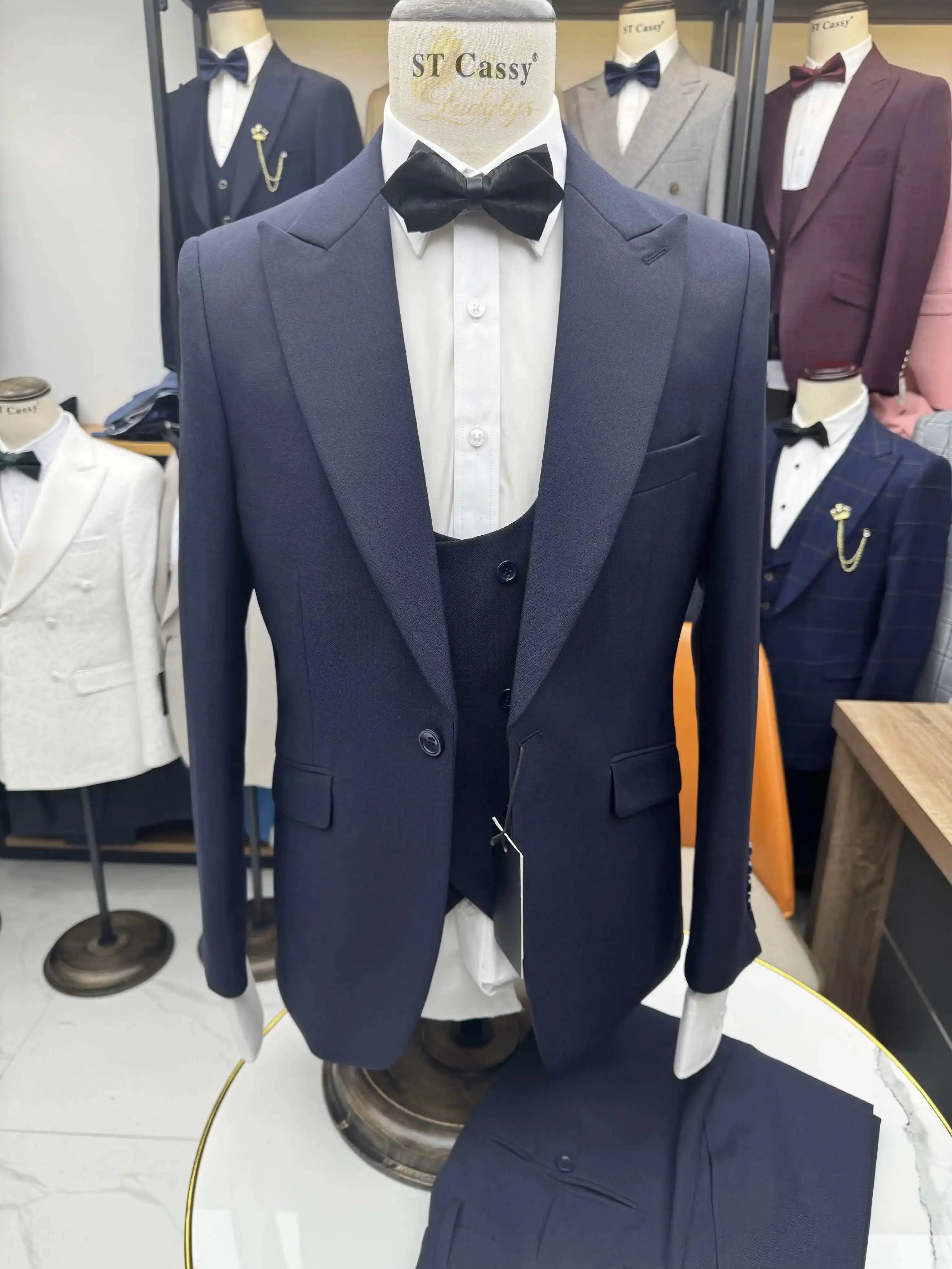 Turkish style high quality men suits 3 piece set elegant LADYLYS