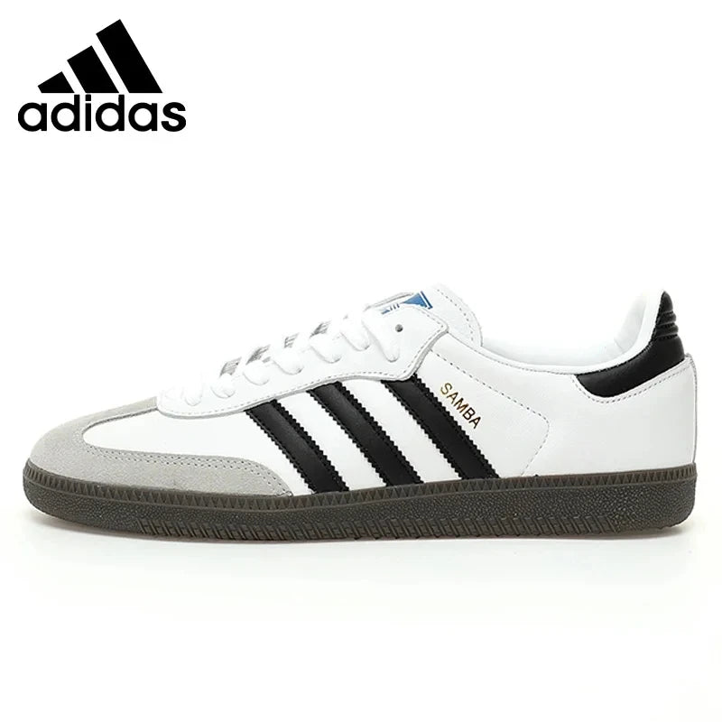 Chaussures de skateboard Adidas Originals Samba Low unisexes en cuir vert délavé