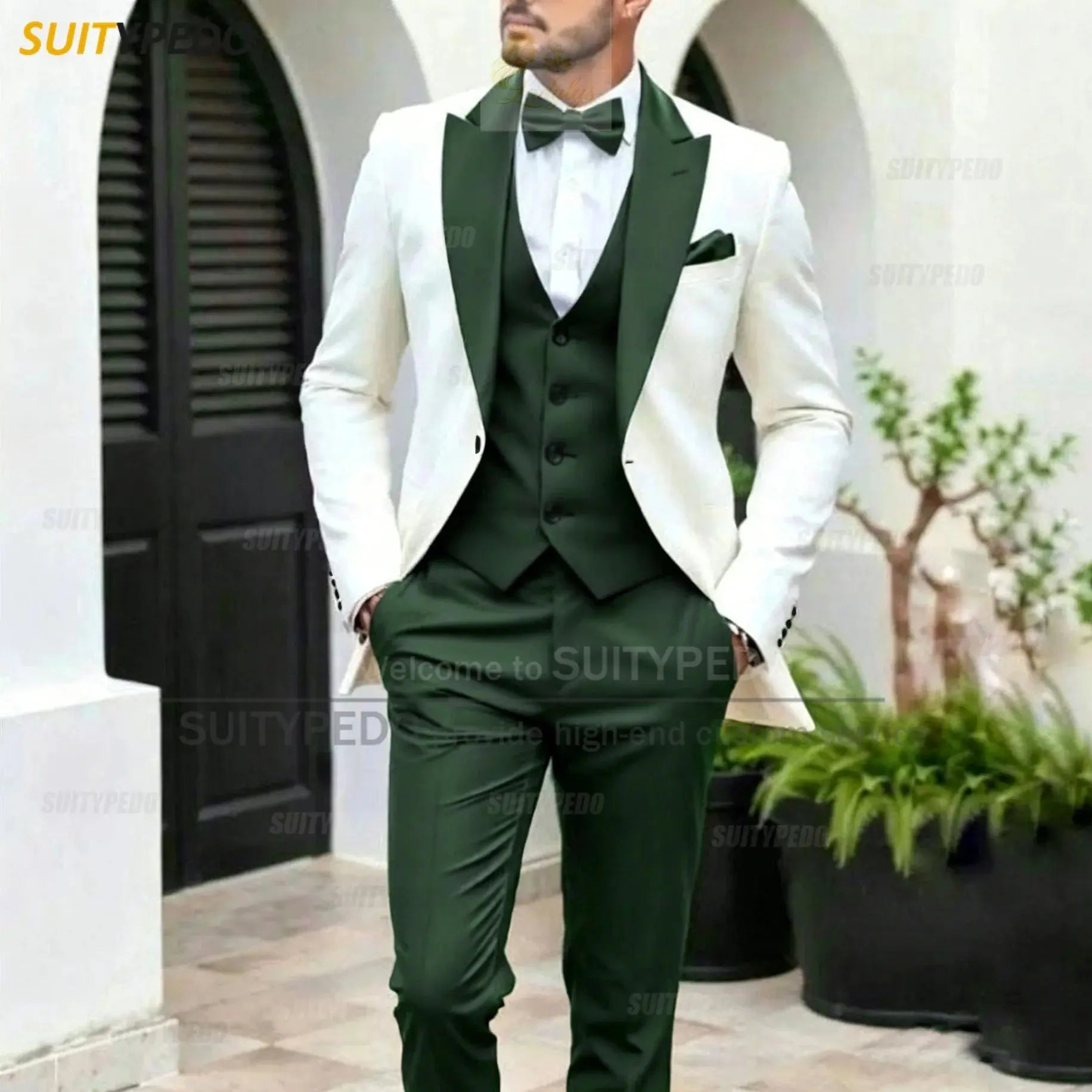 Elegant Wedding Party Grooms Formal Outfits 3 Pieces LADYLYS