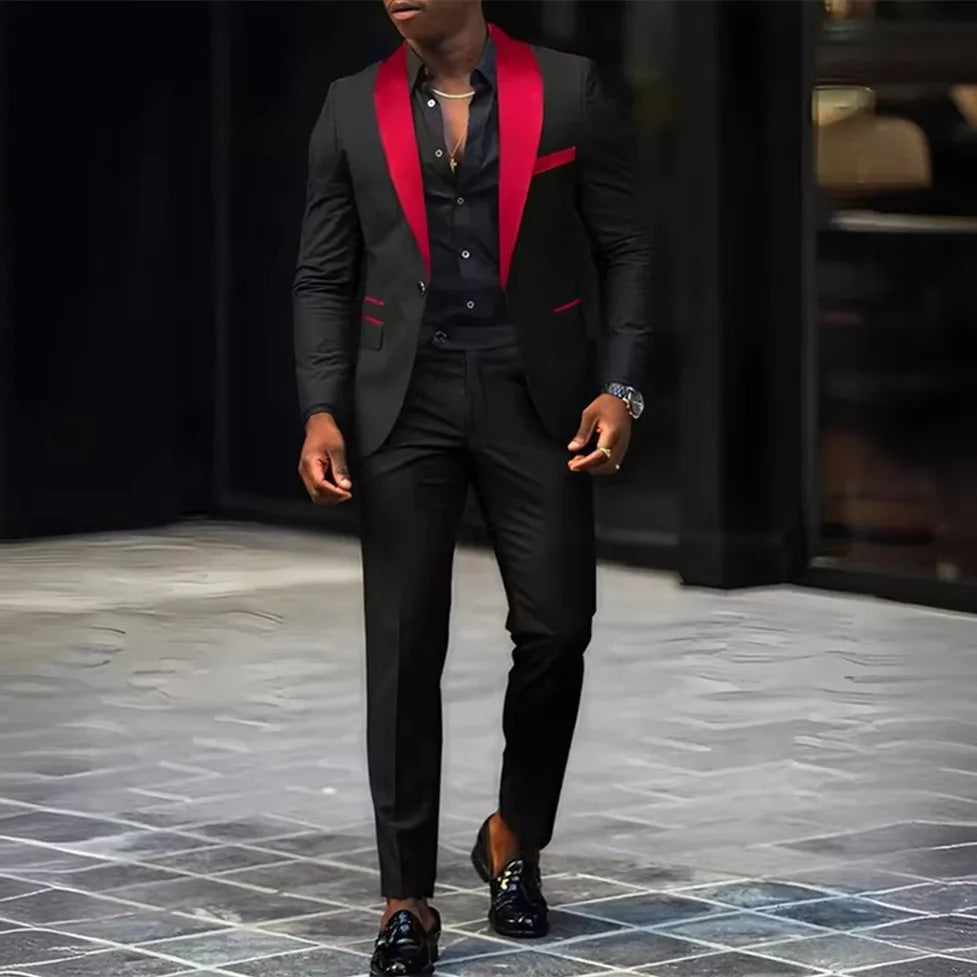 2-Piece Men's Suit, Single Button Jackets And Pants LADYLYS
