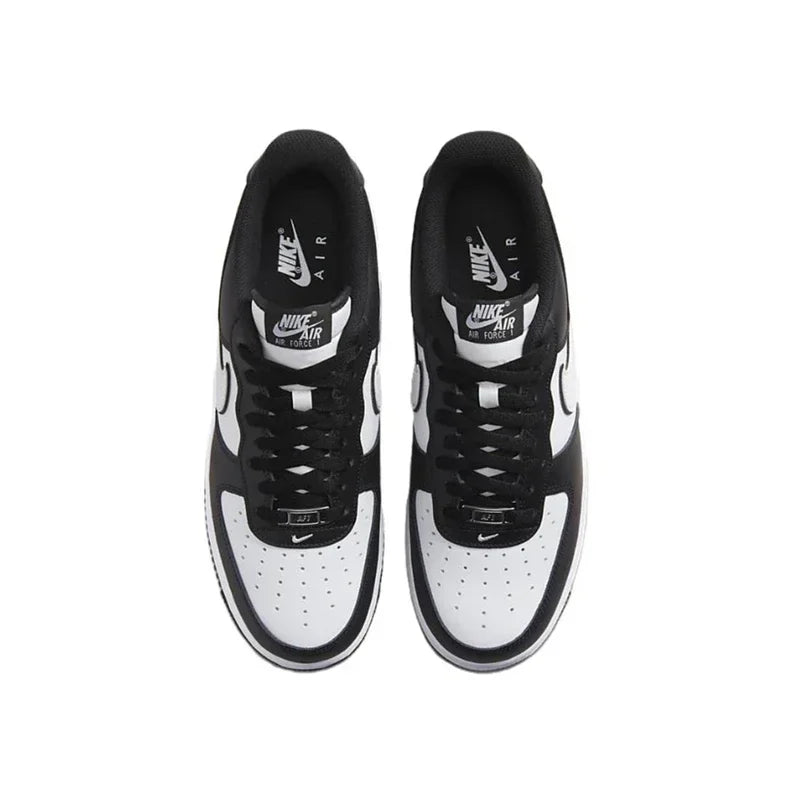 Nike-Chaussures de skate basses pour hommes et femmes, Air Force 1 07, Baskets de sport, Tout blanc, Baskets Panda Casual, Tains