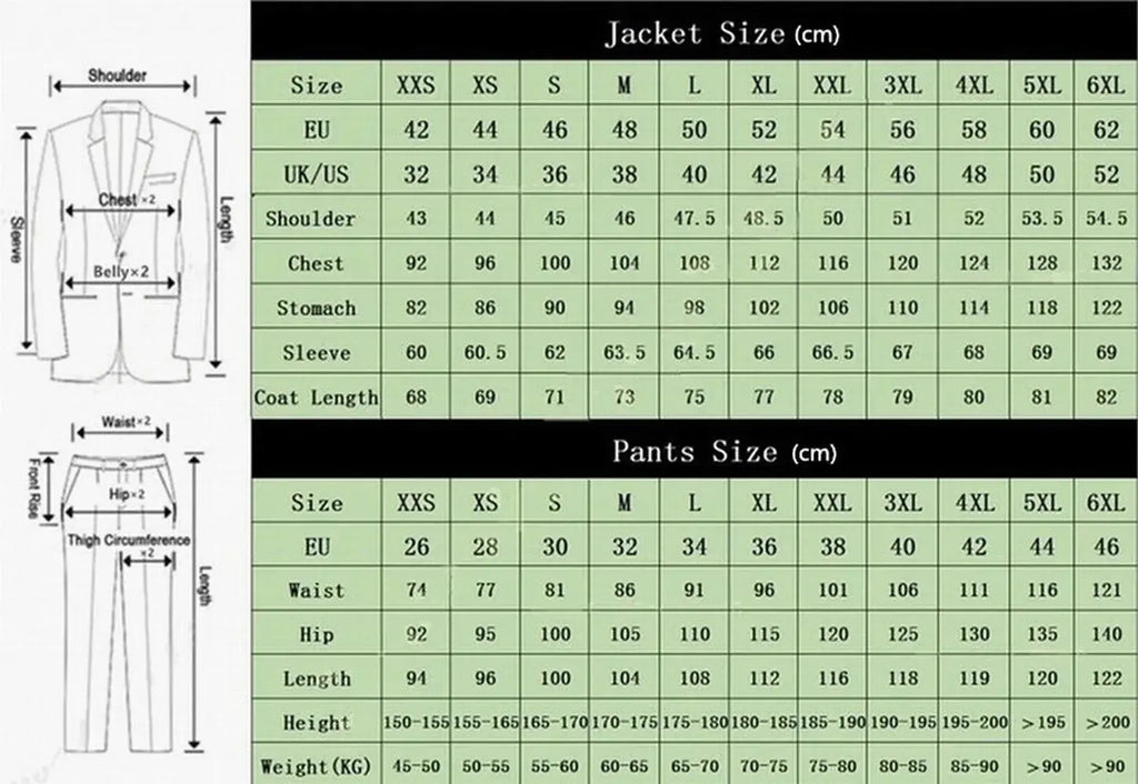 Men Suit Formal Groom Business Male Tuxedos 3 Piece Set Blazer Vest Pants LADYLYS
