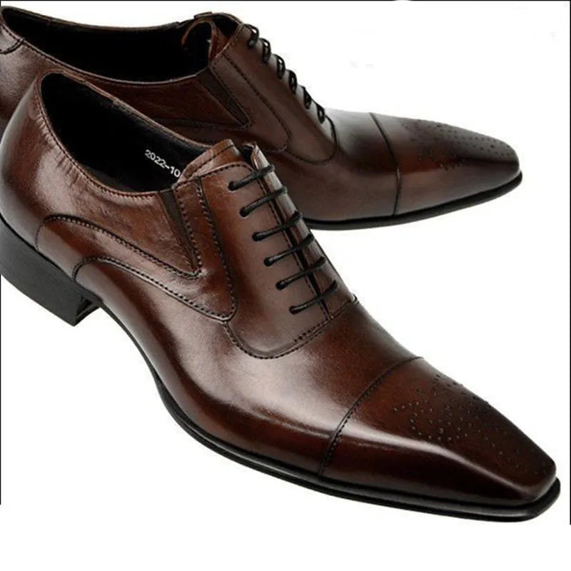 Mocassins italiens hommes chaussures De mariage Oxford