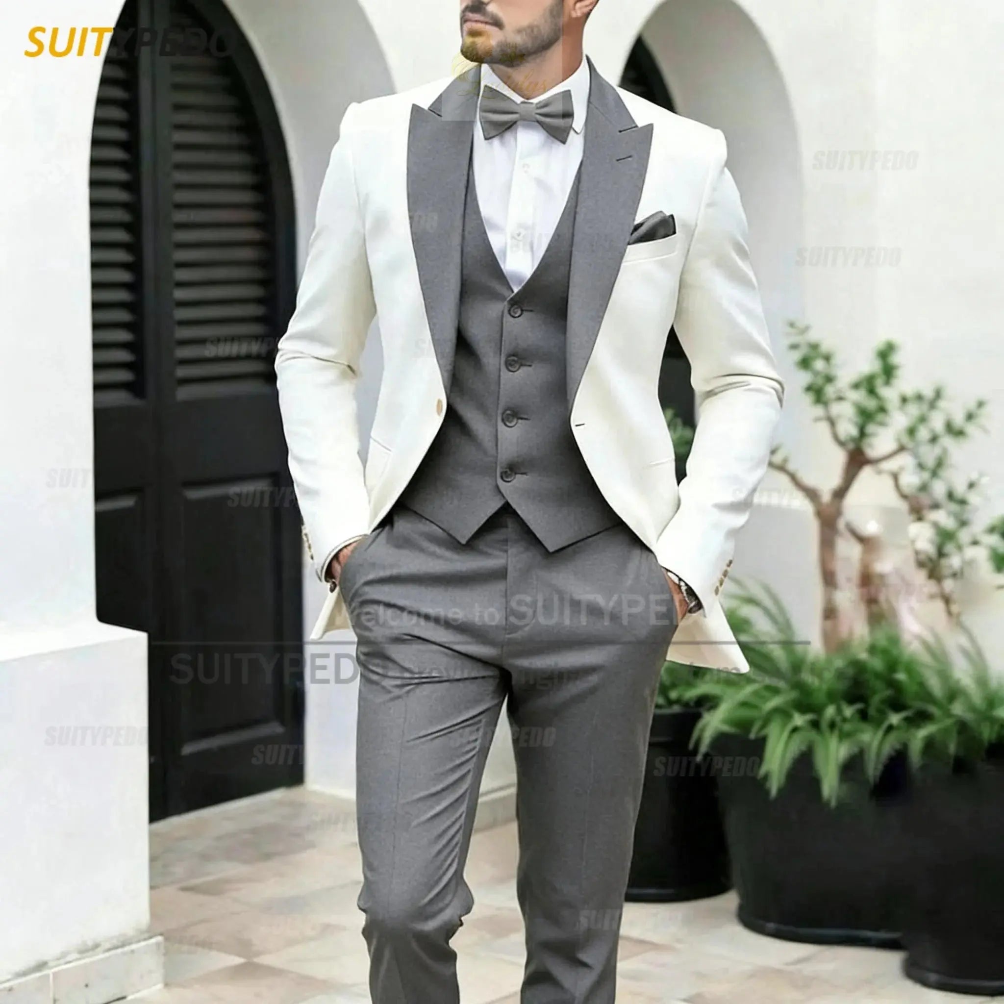 Elegant Wedding Party Grooms Formal Outfits 3 Pieces LADYLYS