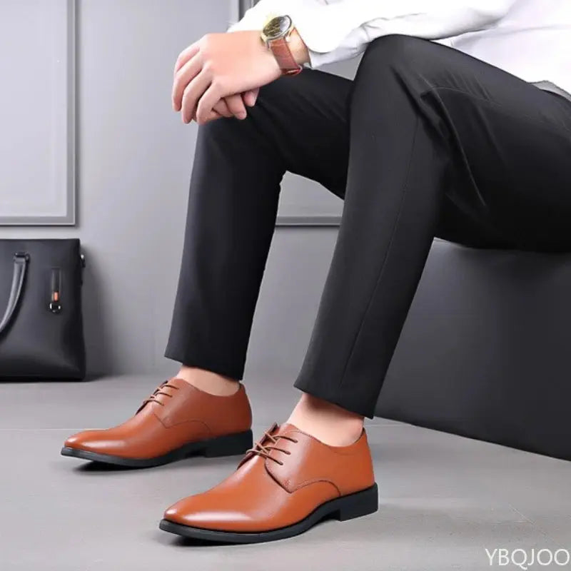 Large size men's office formal shoes low cut daily comfortable pointed multifunctional LADYLYS