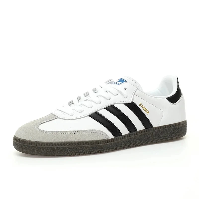 Chaussures de skateboard Adidas Originals Samba Low unisexes en cuir vert délavé