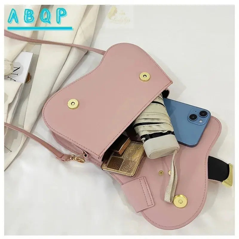 Elegant Minimalist Golden-Tone Hardware Adjustable Durable Handbag LADYLYS