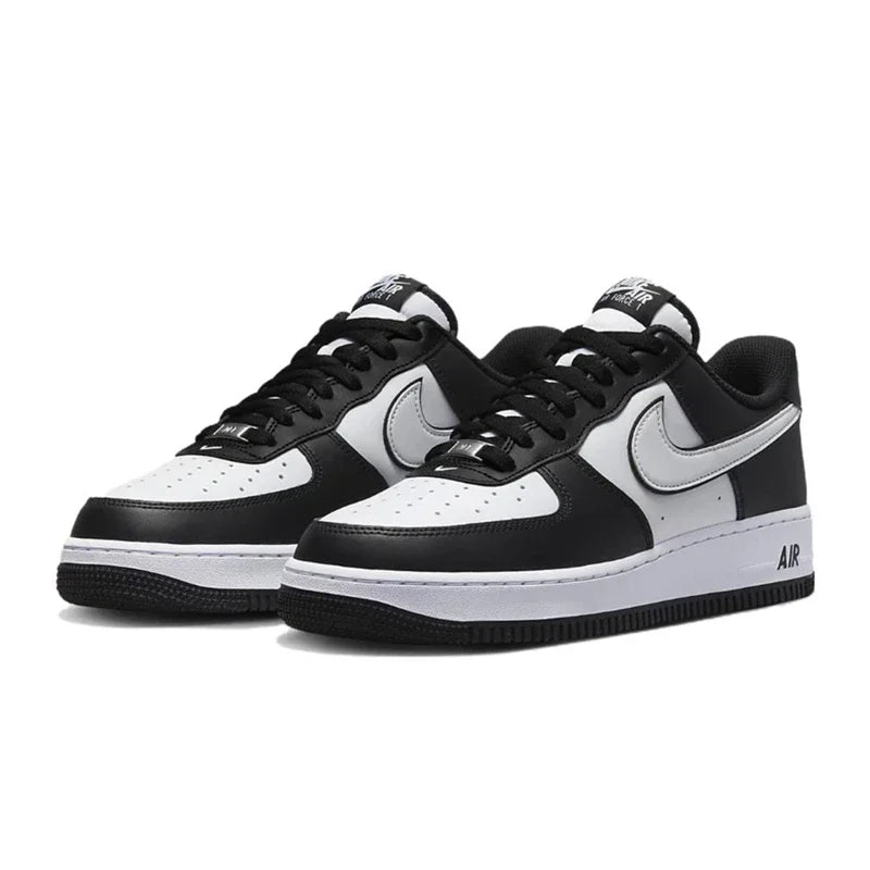 Nike-Chaussures de skate basses pour hommes et femmes, Air Force 1 07, Baskets de sport, Tout blanc, Baskets Panda Casual, Tains