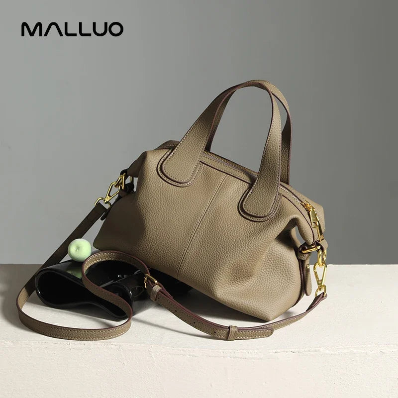 Natural Cow Leather Bag Female Retro Cowhide Crossbody LADYLYS