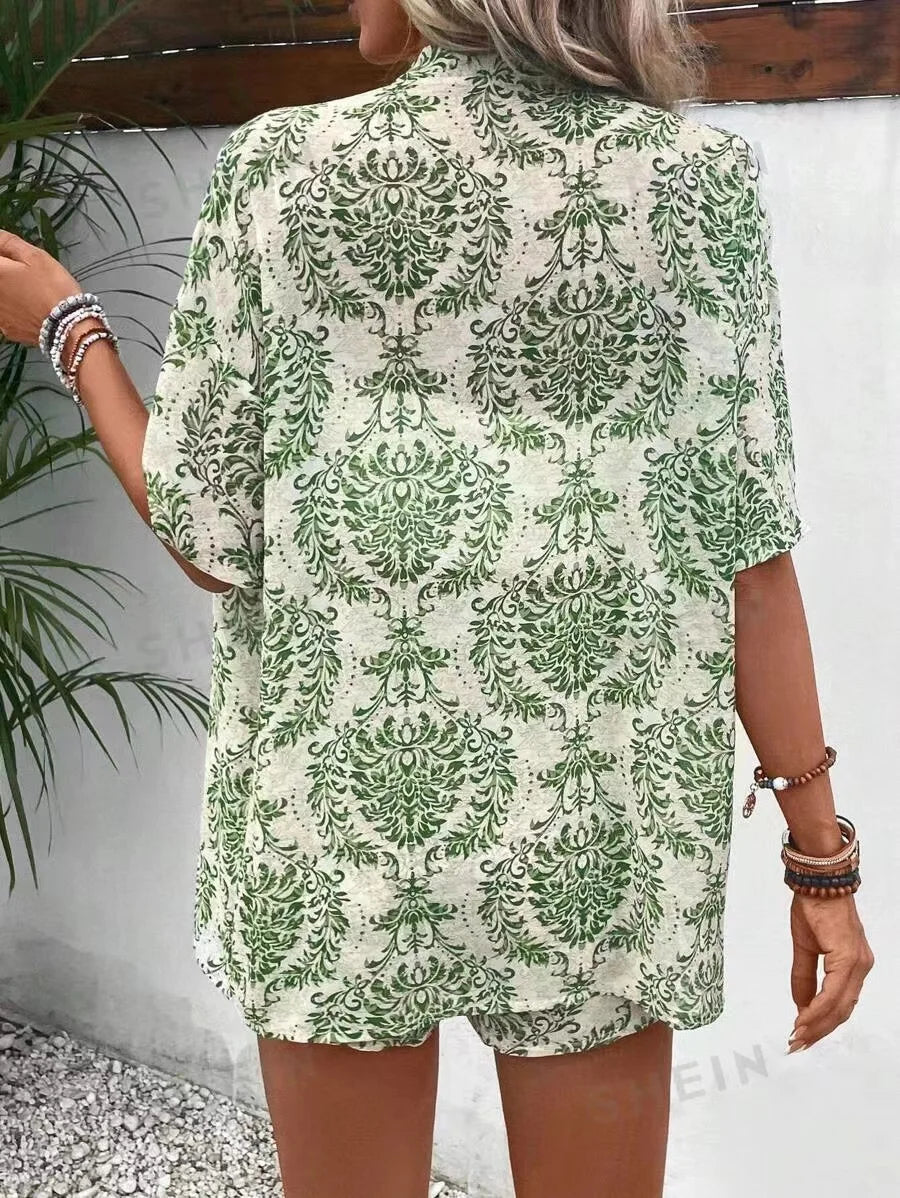 Summer Casual Shirt Two Piece Set LADYLYS