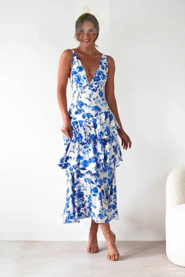 Sexy Deep V-neck Backless Strapless Dress LADYLYS