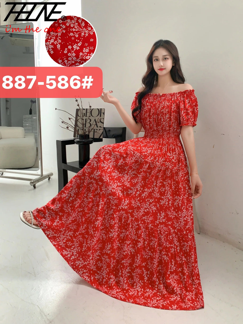 Women Summer Indian Clothes Bohemian Cotton Linen Floral dress LADYLYS